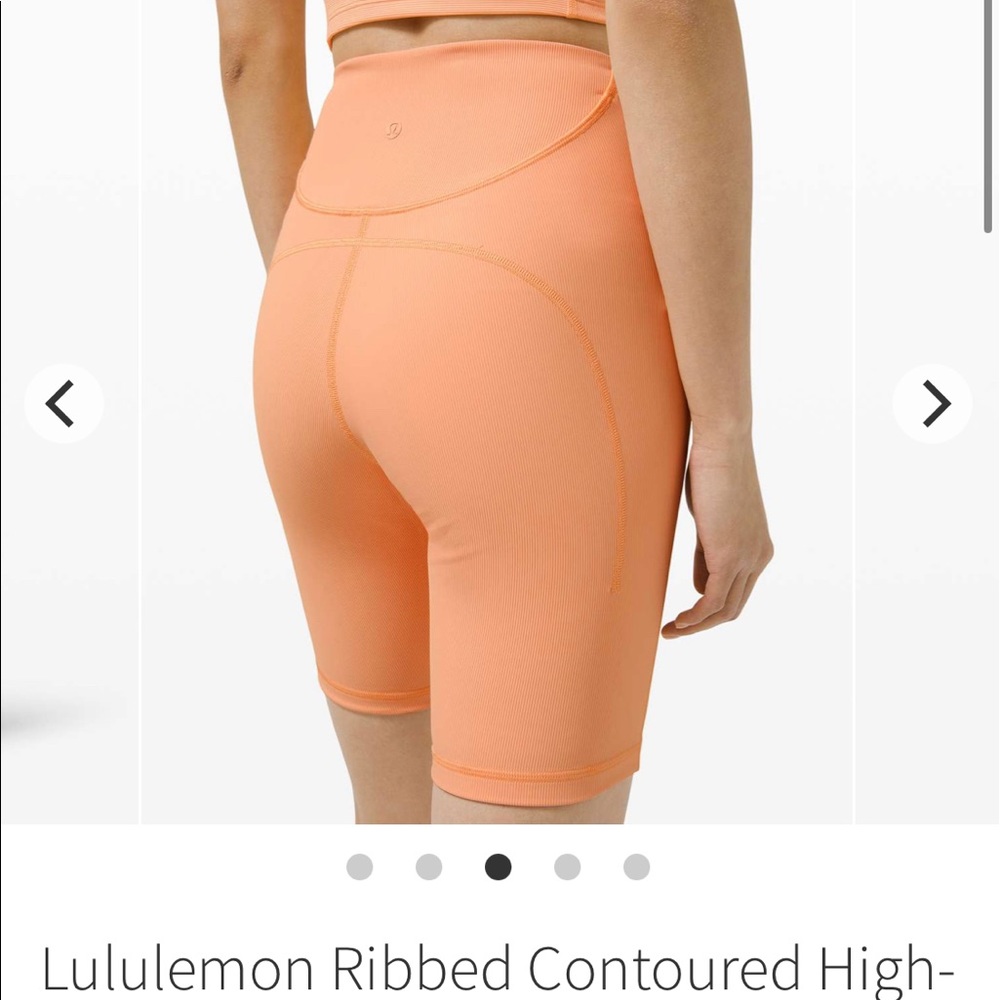 Lululemon Ribbed Contour High-Wasted Shorts